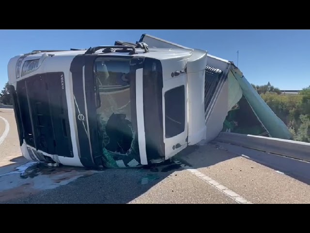 Tremendo accidente hoy en Medina del Campo