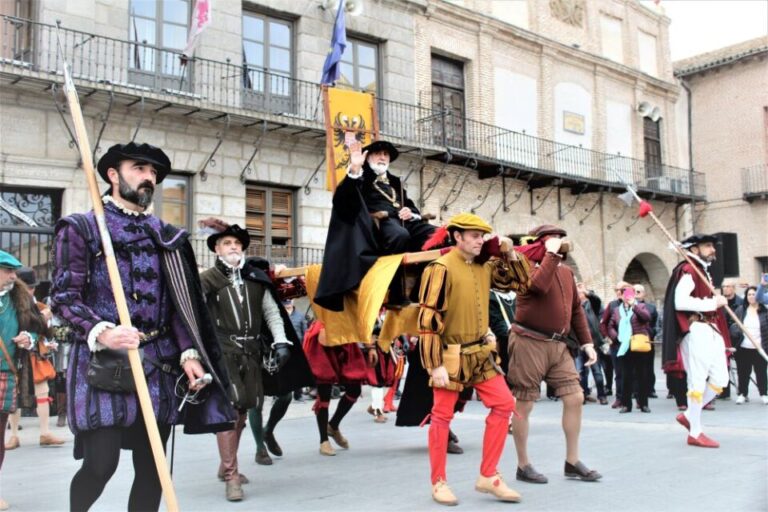 La llegada de Carlos V a Medina del Campo congrega a una decena de grupos recreacionistas