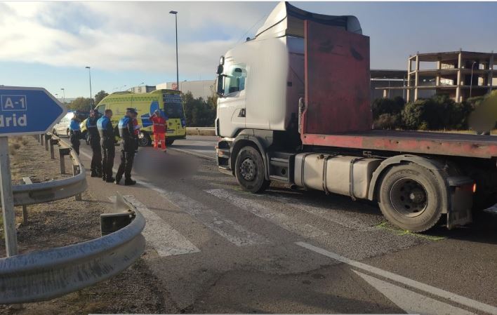 Fallece una mujer tras ser atropellada por un camión en Burgos