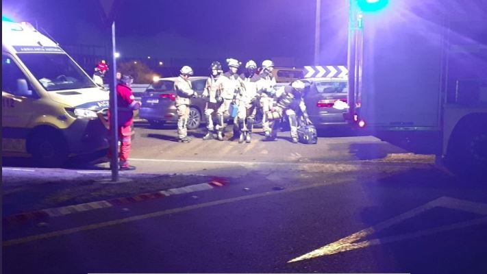 Un herido tras una colisión entre dos turismos en Burgos