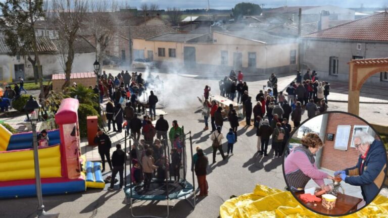 Más de 300 vecinos de Bobadilla del Campo se enfrentaron al frío en la Fiesta de la Matanza