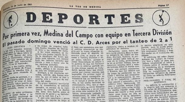 «¡Alirón, la Gimnástica campeón!», el cántico que unió a la afición deportiva medinense en 1963