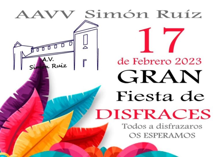 La Asociación de Vecinos ‘Simón Ruiz’ organiza una fiesta de disfraces con premio al mejor disfraz