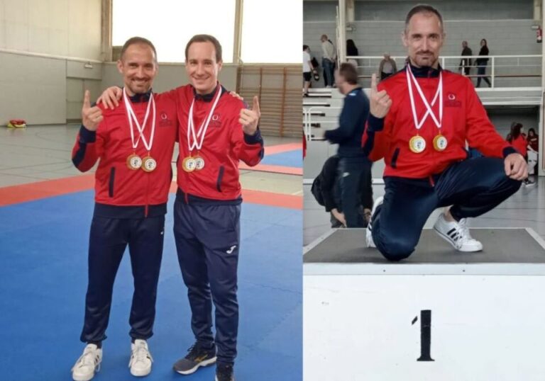 Óscar Botrán renueva su título de campeón en el Regional de Kárate de Veteranos