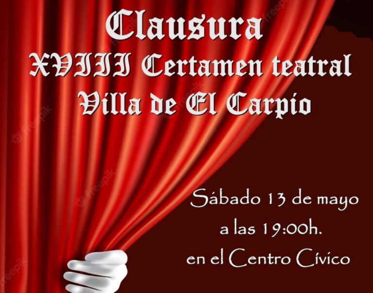 El XVIII Certamen Teatral ‘Villa de El Carpio’ bajará el telón este sábado