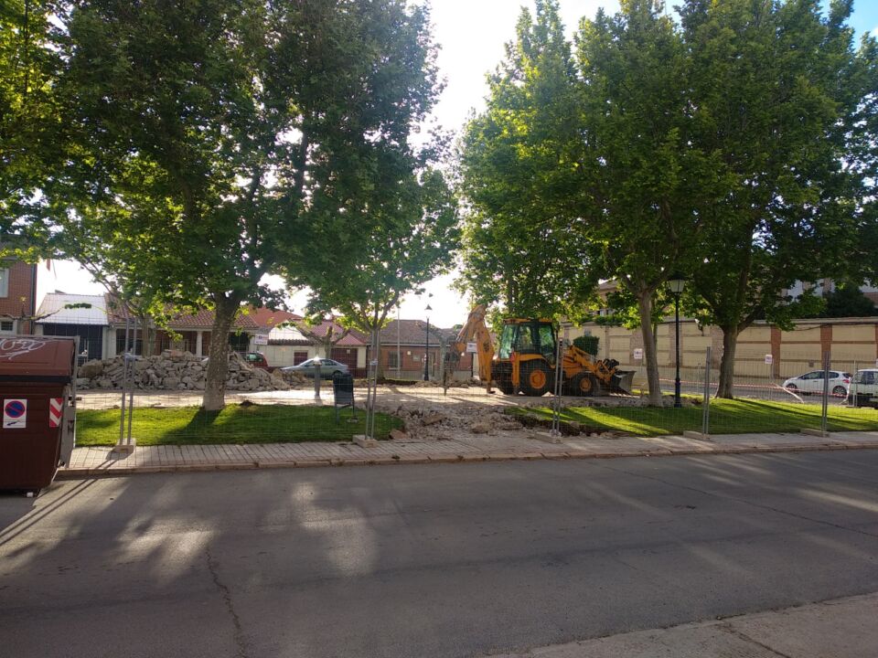 Obras en la Plaza de Las Reales // Foto: Julio Álvarez