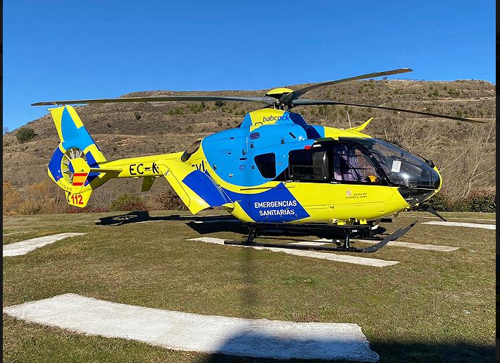 112 Helicóptero en Valladolid
