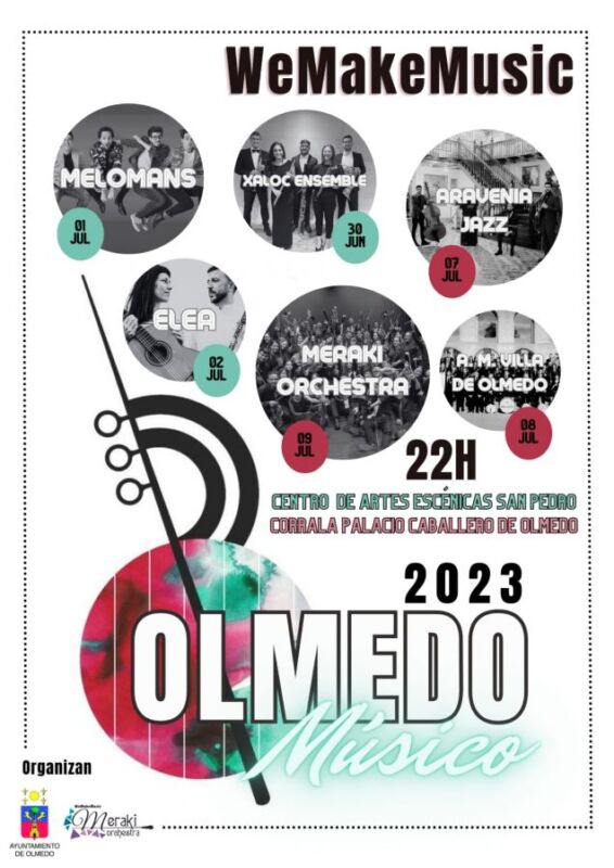 El Festival Olmedo-Músico 2023 vuelve a Olmedo los dos primeros fines de semana de Julio