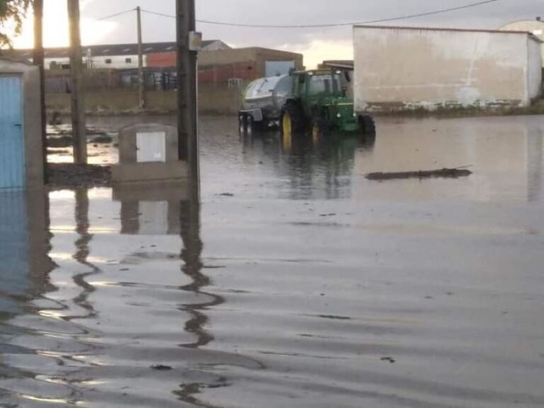 Las tormentas provocan inundaciones en Castrejón, Alaejos, Torrecilla de la Orden y Siete Iglesias
