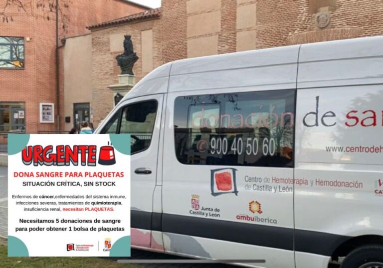 El Centro de Hemoterapia y Hemodonación alerta de una situación crítica del stock de plaquetas