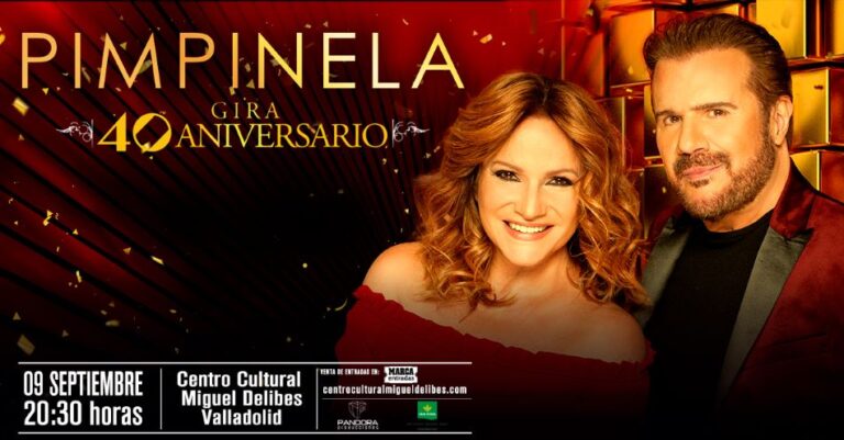 Pimpinela iluminará el escenario con su Gira 40 Aniversario en el Centro Cultural Miguel Delibes