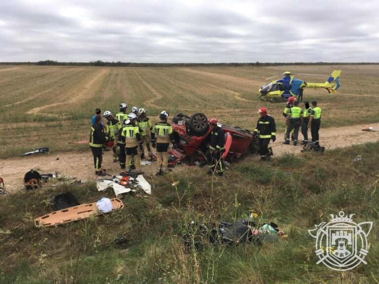 Dos fallecidos y dos heridos en un accidente en la AP-1, en Briviesca (Burgos)