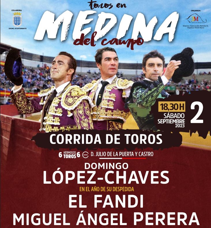 Domingo López Chaves, El Fandi y Daniel Luque firman el cartel de la Feria taurina de San Antolín