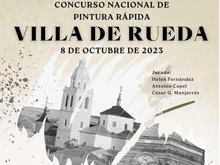 El Certamen Nacional de Pintura Rápida ‘Villa de Rueda’ repartirá 2.800 euros en premios