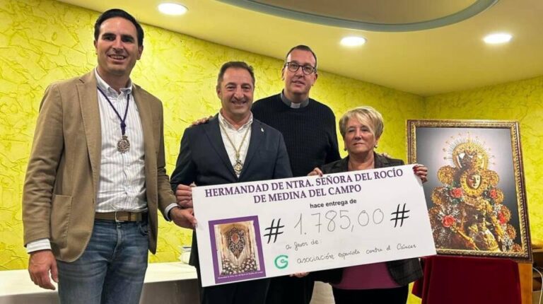 La Hermandad del Rocío de Medina del Campo recauda 1.785 a beneficio de la AECC