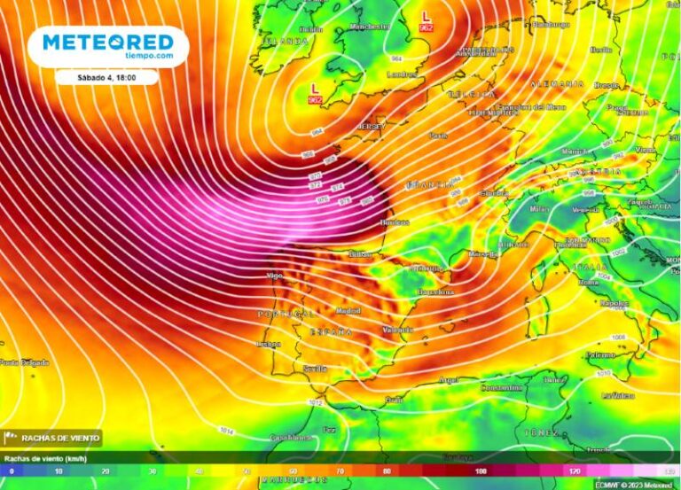 La borrasca de alto impacto Domingos traerá otro importante temporal a España este fin de semana
