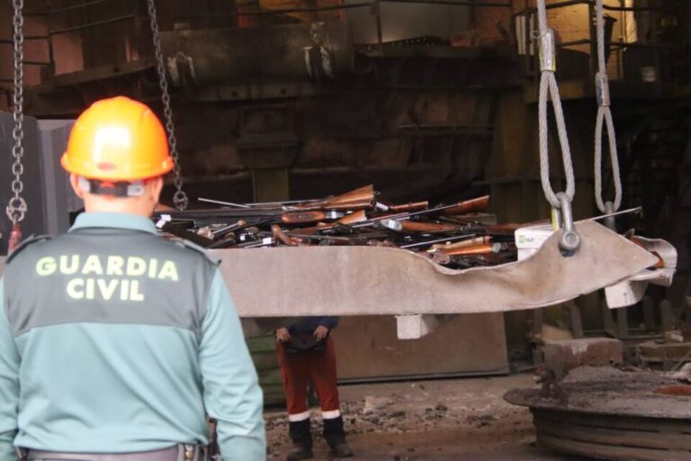 La Guardia Civil de Valladolid destruye 1.319 armas en operativo de seguridad