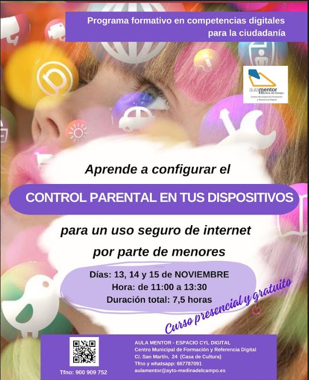 Medina del Campo: Curso gratuito sobre control parental, garantizando un uso seguro de internet para menores