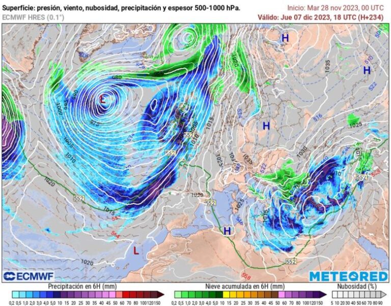 ¿Se prevé un puente de diciembre con mucho frío y lluvia en España?