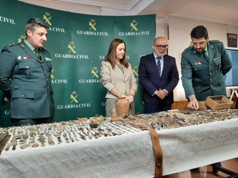 Operación «VARONA»: Guardia Civil desarticula red de expolio arqueológico en Soria, recuperando más de 1.000 piezas históricas