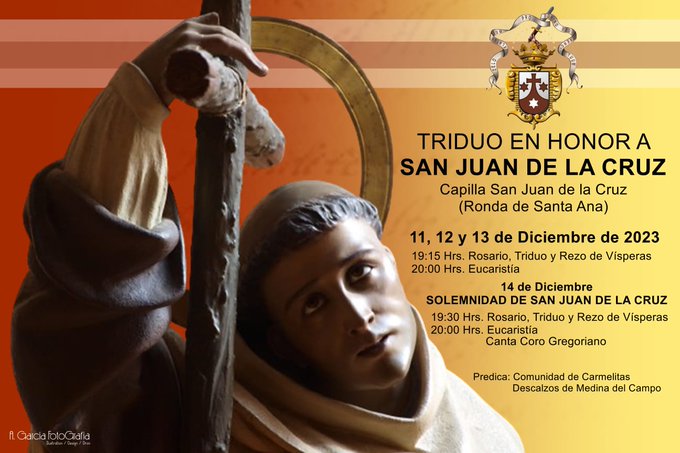 Medina del Campo celebra un Triduo en Honor a San Juan de la Cruz