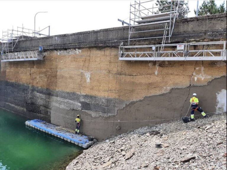 Culminan las obras en la presa de Villameca