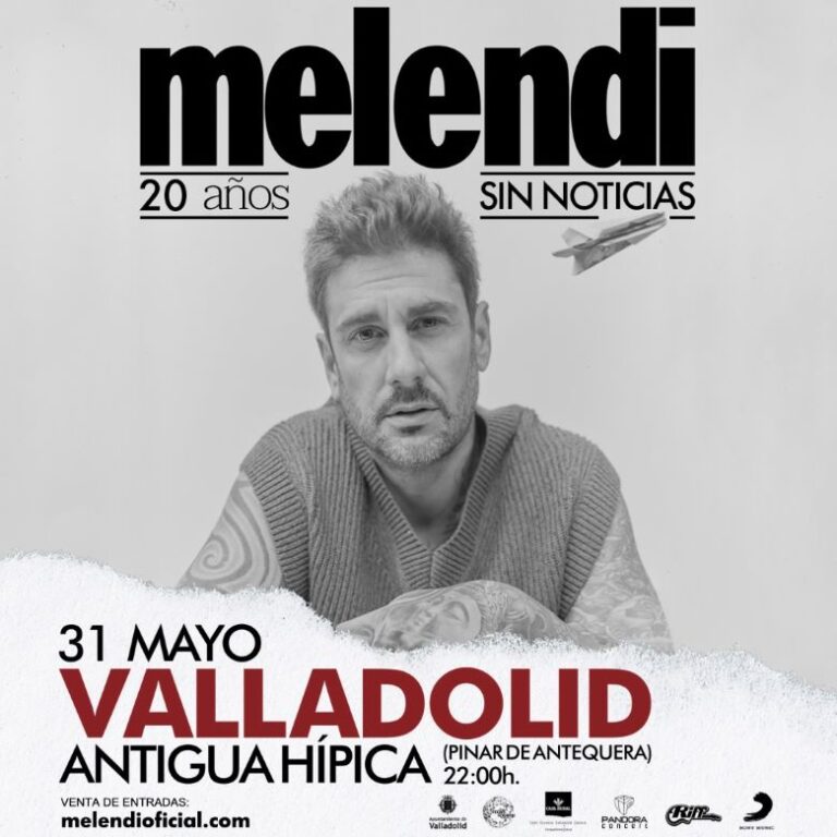 Melendi extiende su exitosa gira “20 años sin noticias” y anuncia fecha en Valladolid