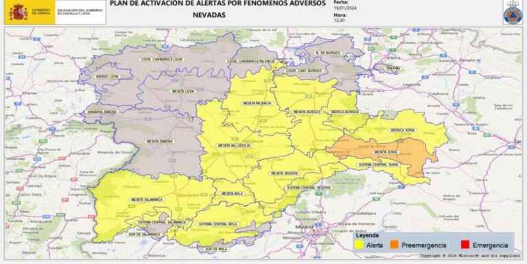 Actualización de alertas día 19 de enero de 2024 a las 12:30 horas