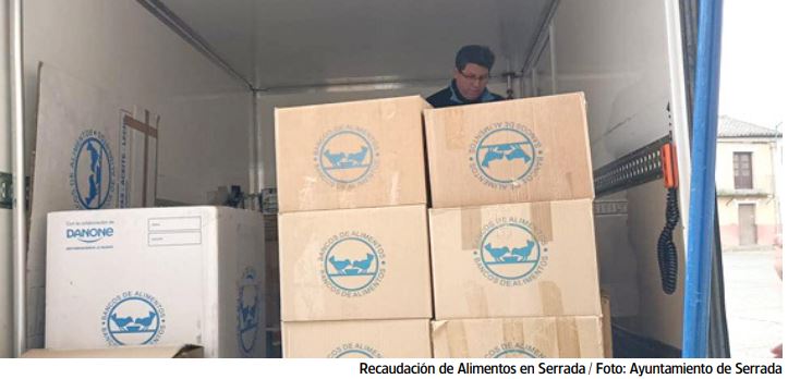 Rueda, La Seca y Serrada iluminan el cielo con 957 kilos de alimentos