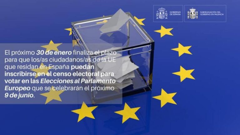 Últimos días para inscribirte en el Censo Electoral de Elecciones Europeas del 9 de junio