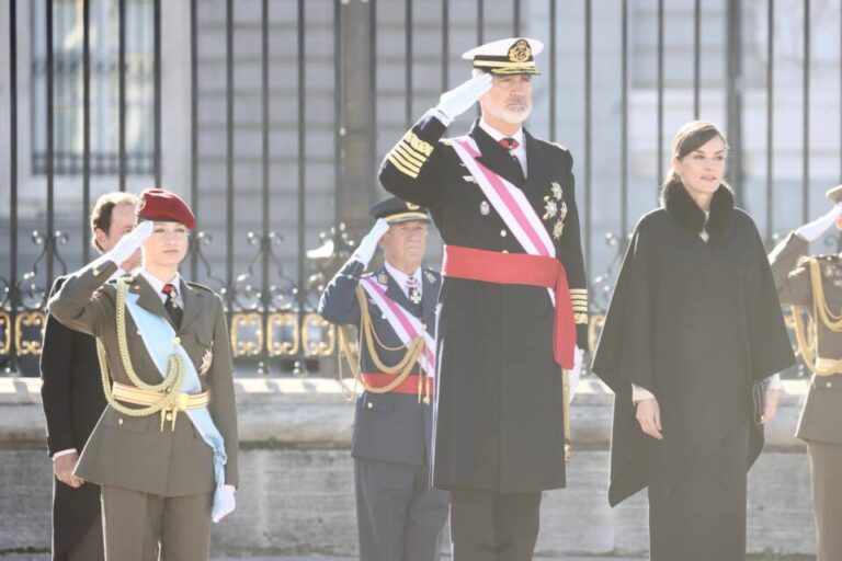 Los Reyes, acompañados por la Princesa de Asturias, presiden la Pascua Militar