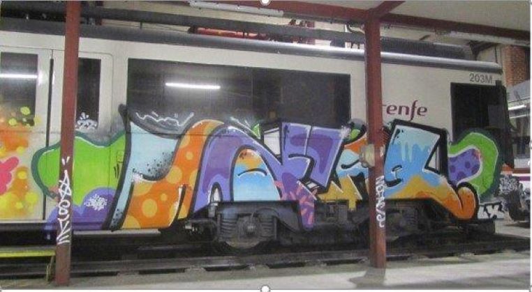 Desmantelada red de grafitis en trenes: Detenido en Miranda de Ebro el culpable de daños por más de 143.000 euros