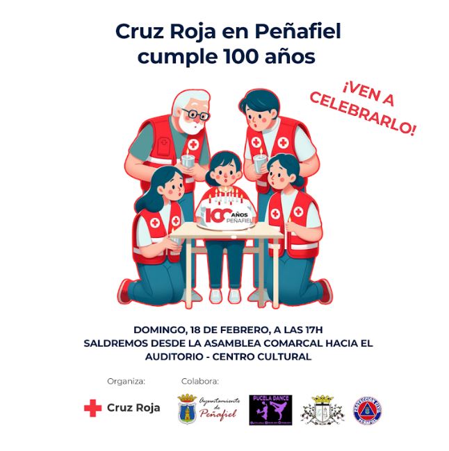 Cruz Roja en Peñafiel celebra un siglo de compromiso humanitario