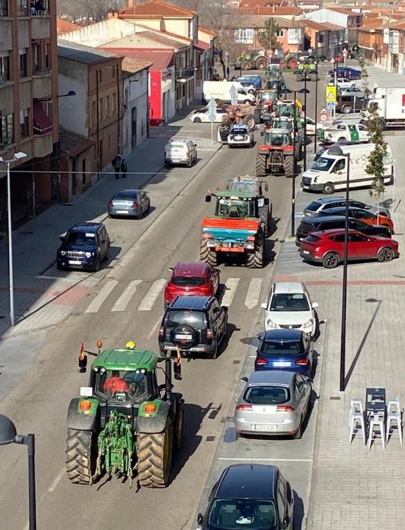 Tordesillas se suma a las protestas de los agricultores