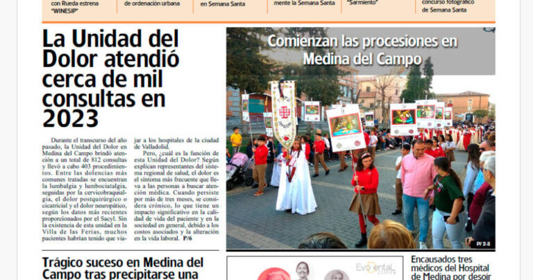 Ya puede leer y descargar gratis el semanario de La Voz de Medina y Comarca de esta semana 23 de Marzo de 2024