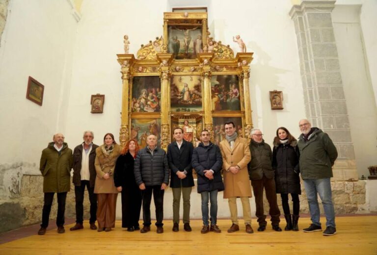 La Diputación oficializa la restauración del retablo de San Esteban