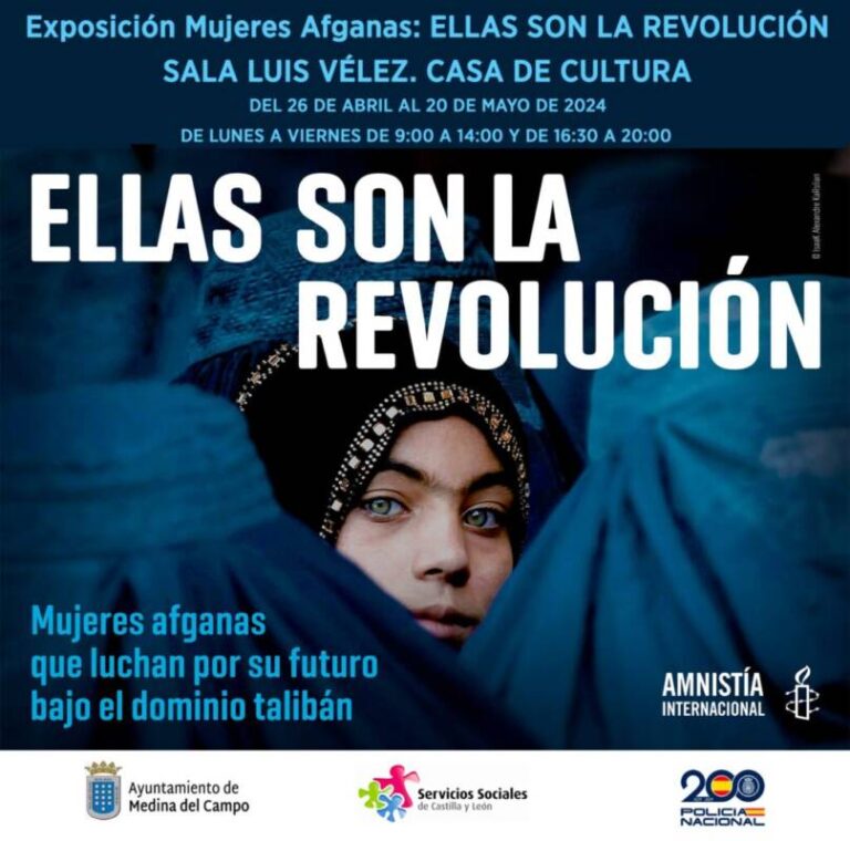 ‘Ellas son la Revolución’: Medina del Campo se une al llamado por los derechos de las mujeres afganas en una emotiva exposición