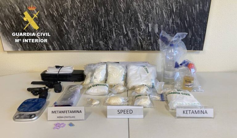 Duro golpe al narcotráfico en Salamanca con la incautación de más de 7 kilos de drogas sintéticas