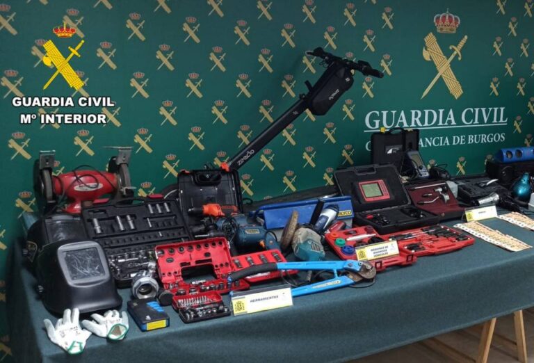 Desarticulado grupo criminal por robos en viviendas y naves en Burgos