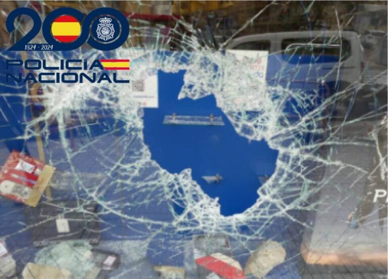 Detenido en Salamanca por robo tras romper escaparate