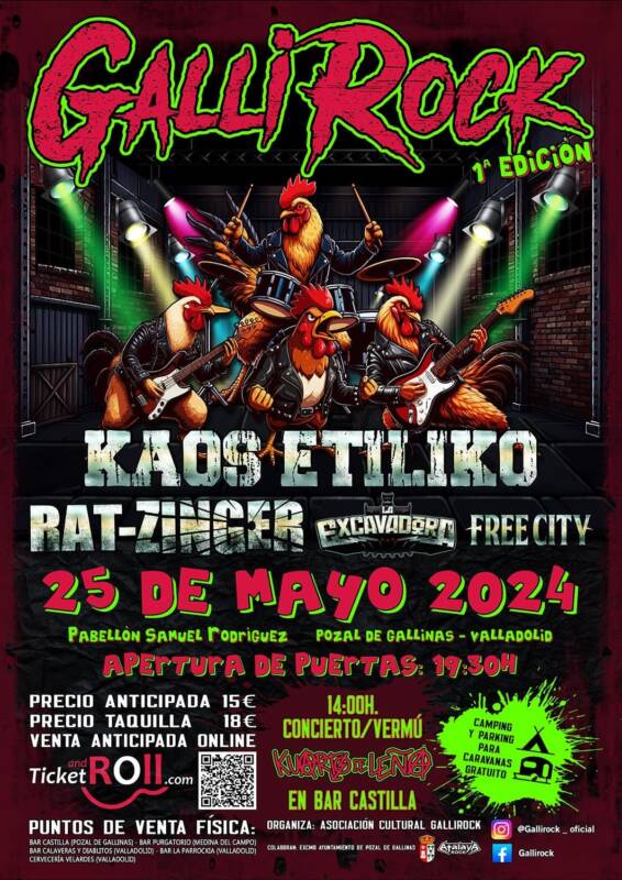 Pozal de Gallinas se prepara para el emocionante debut del festival de música ‘GalliRock’