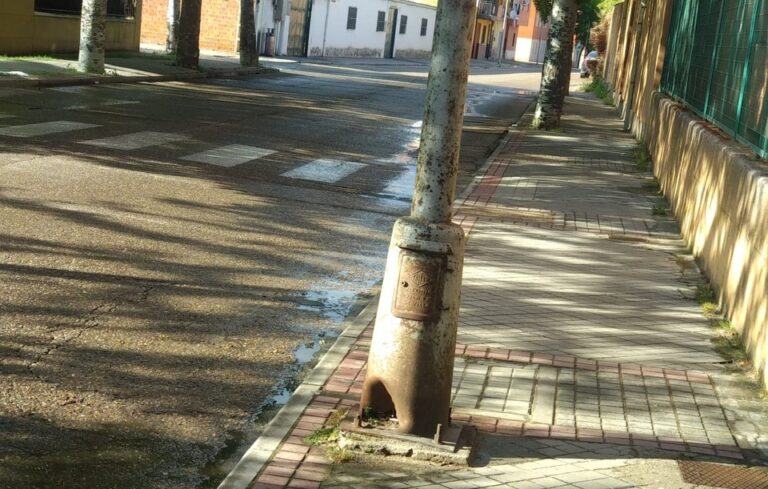 Una farola ‘histórica’ en la calle José Zorrilla 