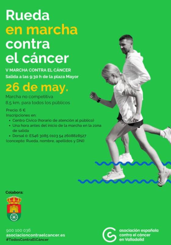 Rueda se moviliza contra el cáncer