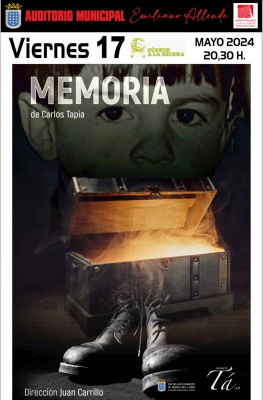 Carlos Tapia llega a Medina del Campo con su obra teatral ‘Memoria’