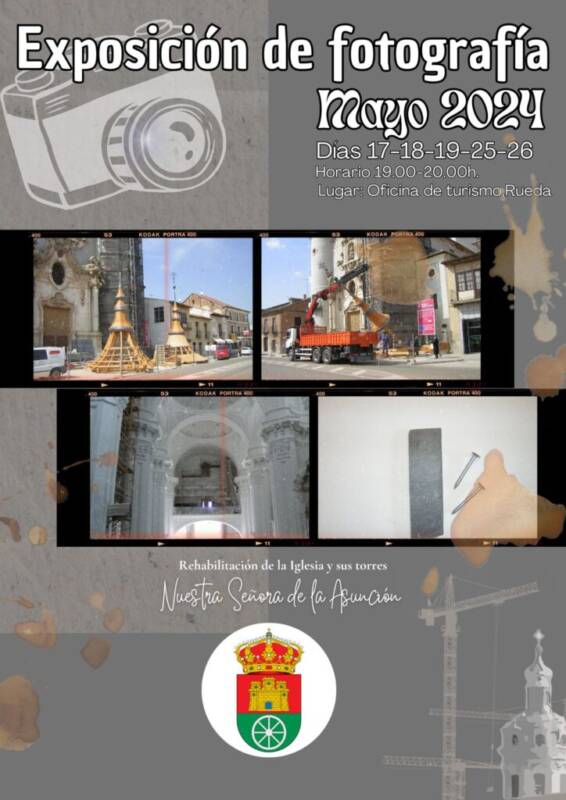 Rueda presenta una exposición fotográfica sobre la restauración de la Iglesia de Nuestra Señora de la Asunción