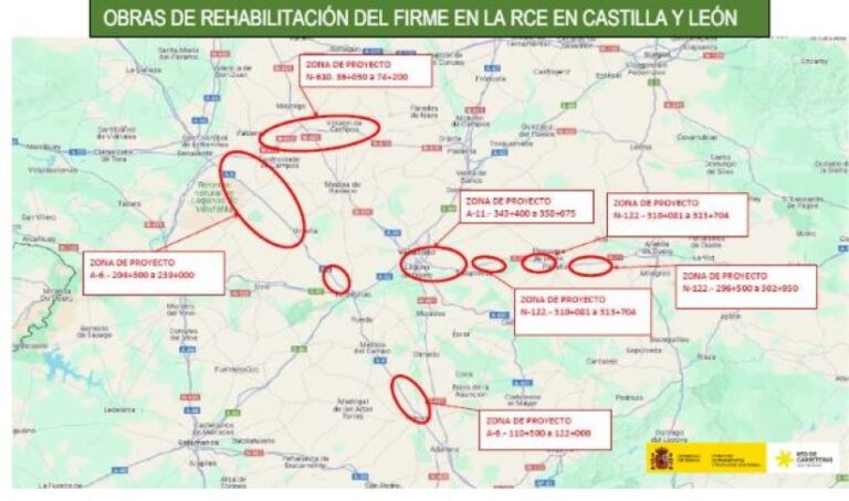 Afectación al tráfico en varias carreteras de Valladolid por obras de rehabilitación