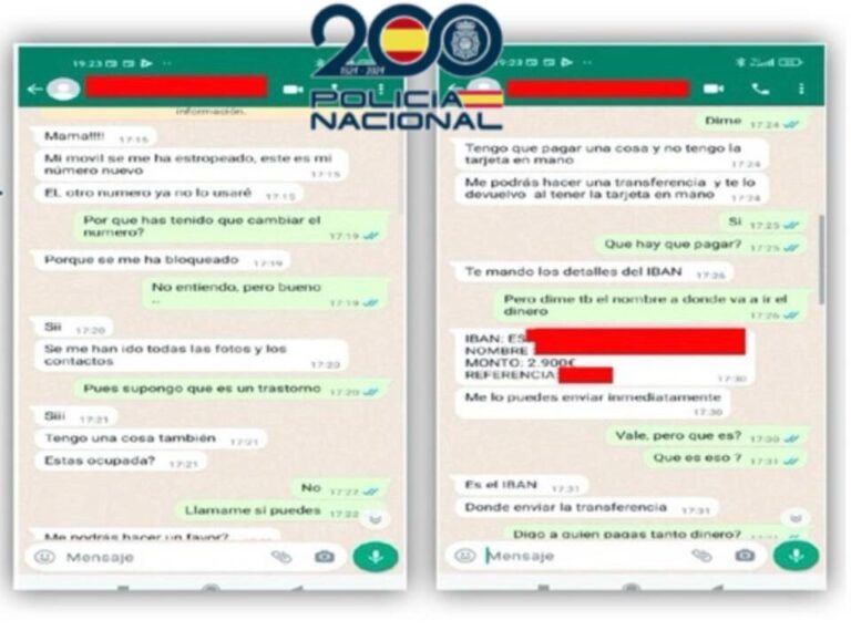 La Policía Nacional desarticula una red de estafa del «Hijo en Apuros»: 27 detenidos y 57 investigados