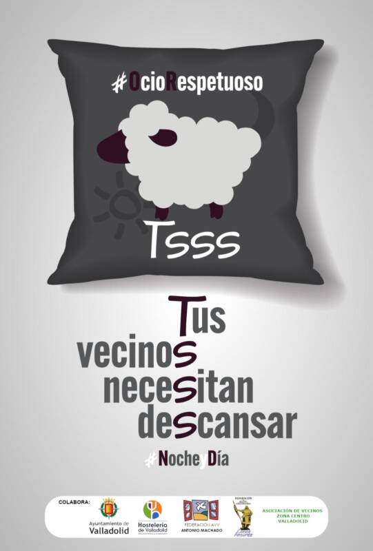 El Ayuntamiento de Valladolid lanza una campaña en defensa del ocio respetuoso junto a asociaciones vecinales y hosteleros