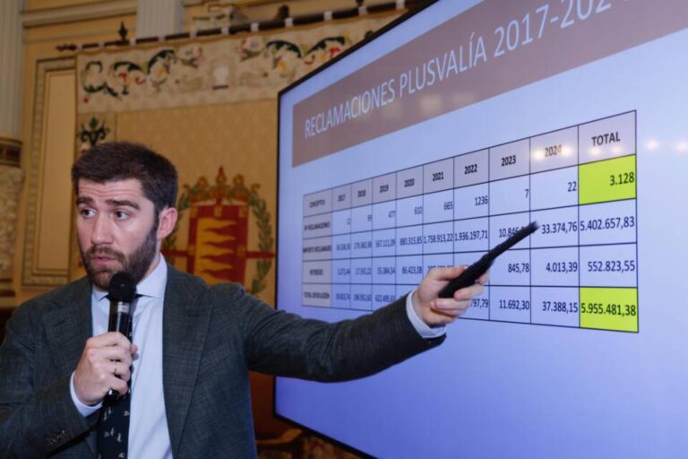 El Ayuntamiento de Valladolid reclama al Gobierno 6 millones de euros por la pérdida de ingresos en el impuesto de plusvalías