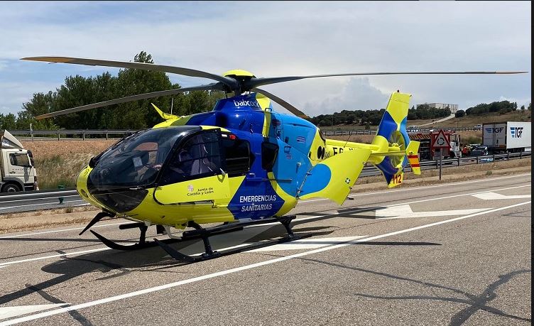 Tragedia en la carretera de Cebreros por el fallecimiento de un motorista en Medina del Campo
